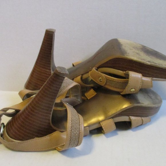 *Tahari Beige Strappy Sandal 'TROY' Slingbacks - Picture 10 of 10